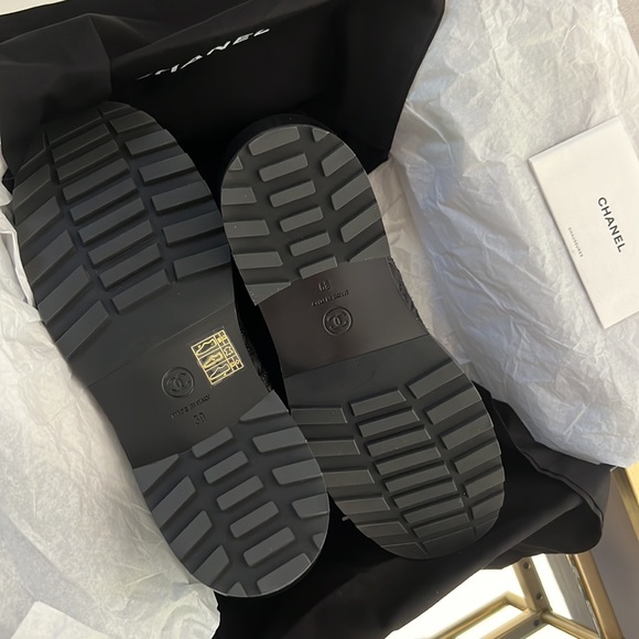 Brand New Chanel Lace Up Pattern Boots - Picture 3 of 5